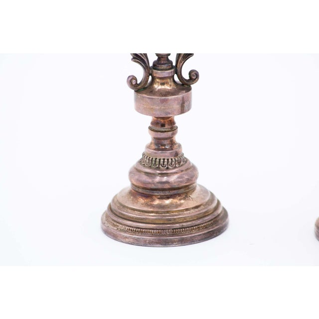 Silver Candlesticks, Set of 2 For Sale - Image 3 of 5