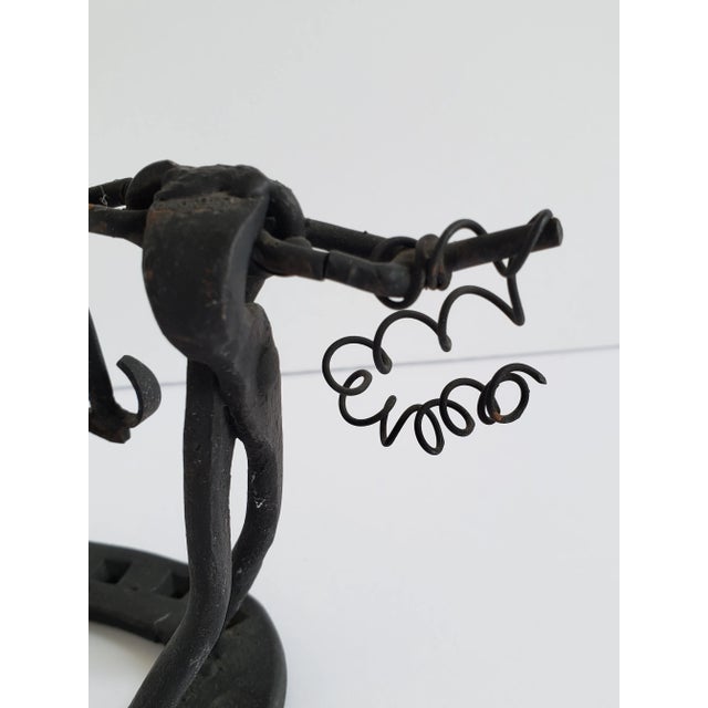 Mid Century Modern Don Quixote Hardware Sculpture For Sale - Image 9 of 11