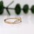 Metal Natural Diamond Ring Solid 14k Gold – Dainty, Classic & Timeless Jewelry Piece, Size 6.75 For Sale - Image 7 of 10