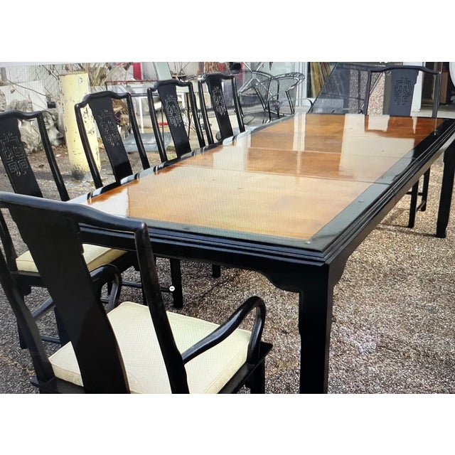 Asian Chin Hua Dining Table & Chairs by Raymond Sobota for Century Furniture For Sale - Image 3 of 9