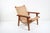 Contemporary Michael van Beuren Bauhaus Teak and Raffia Lounge Chair, circa 1940 For Sale - Image 3 of 13