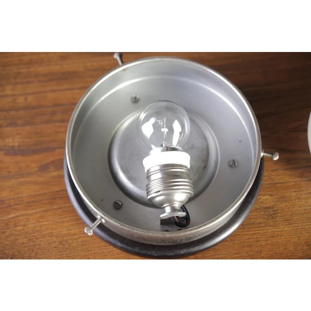 Black Bauhaus Style Ceiling or Wall Light, 1930s For Sale - Image 8 of 12