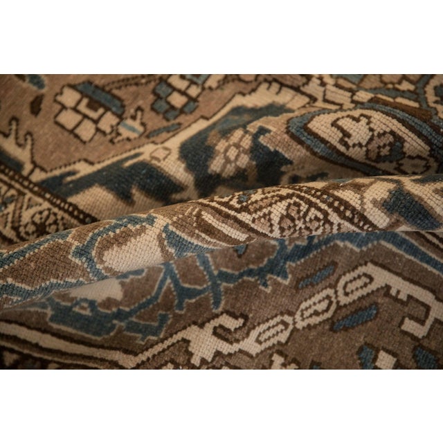Textile Vintage Distressed Bakhtiari Carpet - 10'2" x 12'1" For Sale - Image 7 of 11