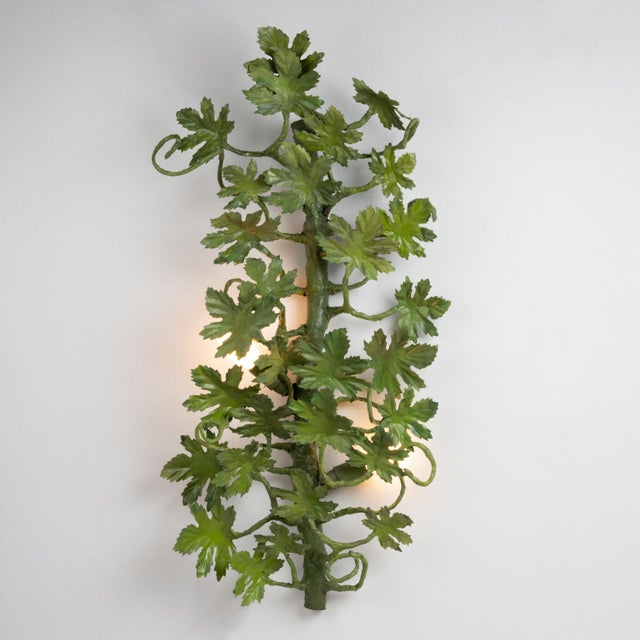 Early 21st Century Forest Green Wall Lights, Set of 2 For Sale - Image 5 of 15