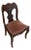 Victorian Flame Mahogany Side Chair, Vintage For Sale