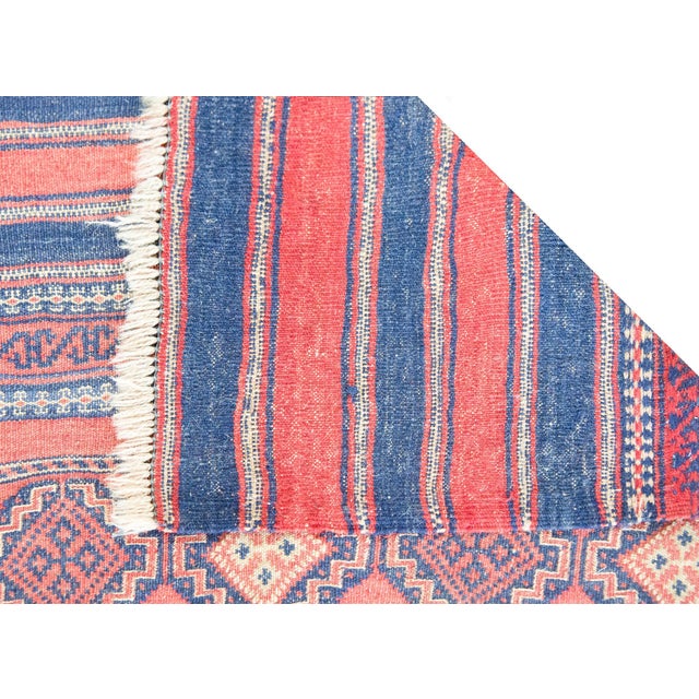 Early 20th Century Afghani Sumac Rug For Sale - Image 14 of 15