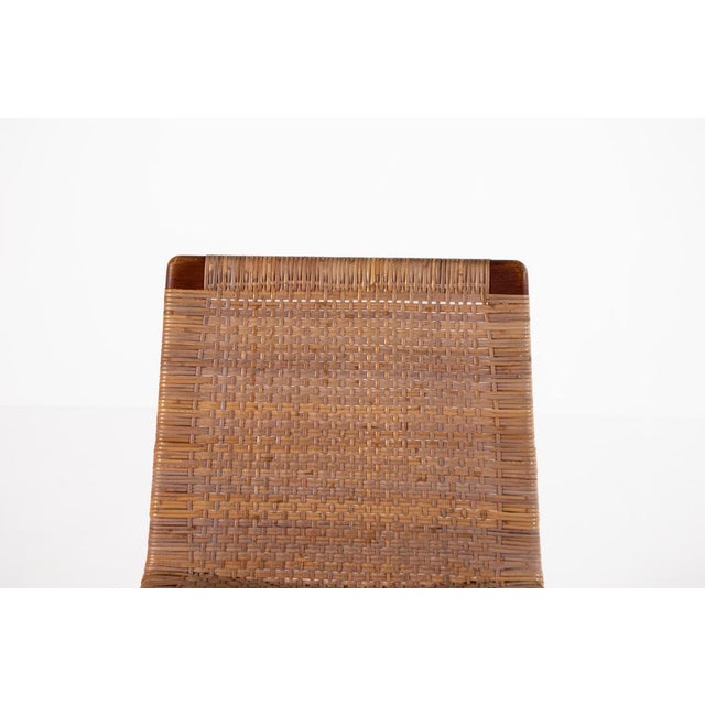 Vintage Teak and Rattan Chair by Jørgen Høj for Thorald Madsen, 1950s For Sale - Image 11 of 16