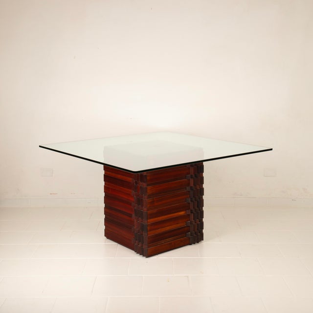 Glass Diamante Scultura 99 Table by Luciano Frigerio for Frigerio di Desio, 1970 For Sale - Image 7 of 18