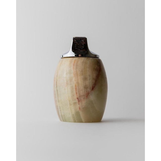 Vintage Alabaster Table Lighter from by Piezo, Italy, 1960s For Sale - Image 6 of 11