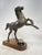 Bronze Horse Sculpture with Walnut Base and Reception Bell, 1940s For Sale - Image 13 of 18