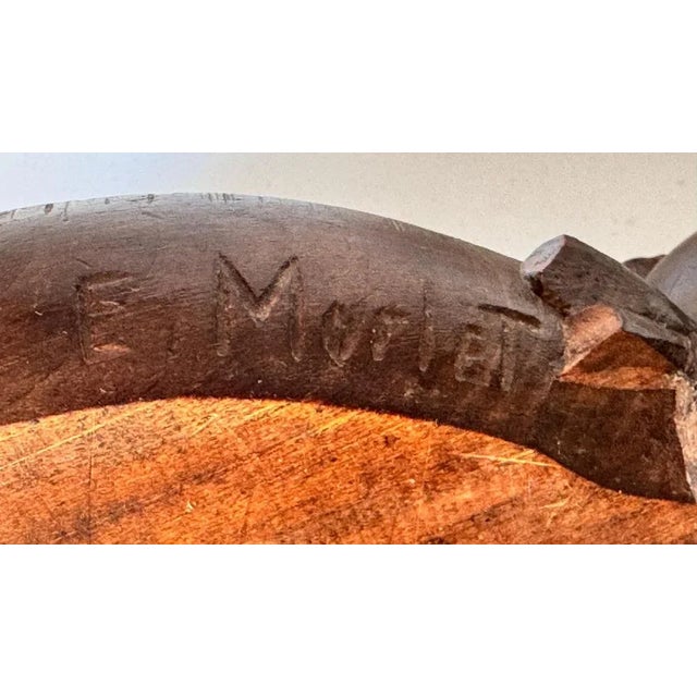 Art Deco Hand-Carved Wooden Fruit Basket, France, 1930s For Sale - Image 11 of 12