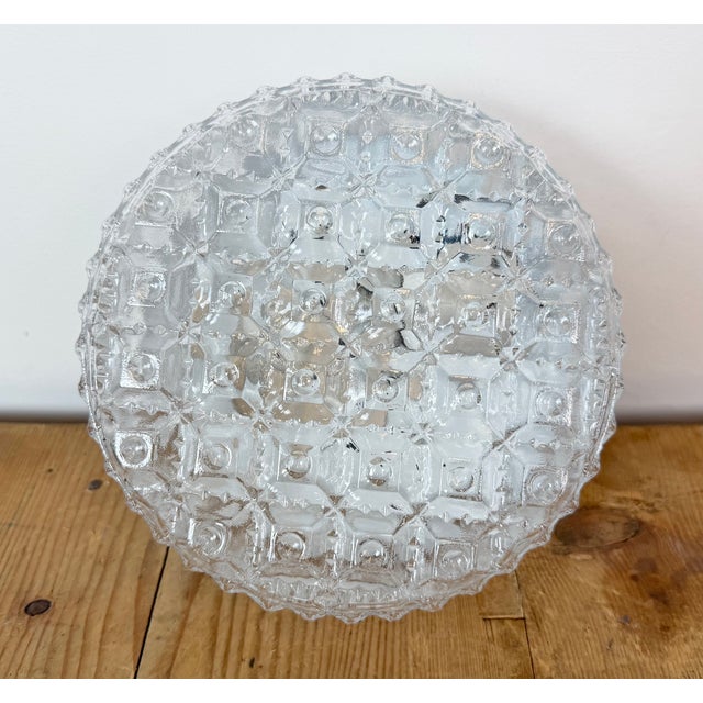 Vintage Industrial wall or ceiling lamp made in former Czechoslovakia during the 1970s-1980s. Was used in factory offices...