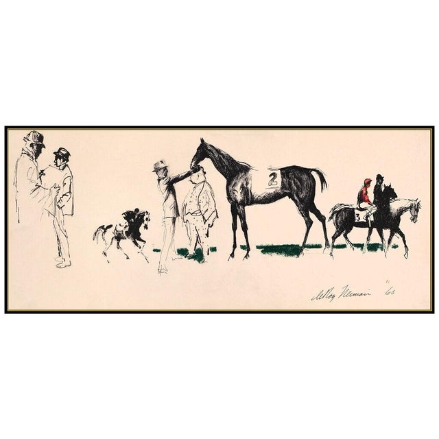 Message us to inquire about custom framing options! (Included for free with every purchase) The artwork here, "Paddock At...