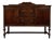 Antique English Edwardian Carved Oak Sideboard For Sale