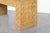 Vintage Postmodern Bamboo Parquet Waterfall Console Table For Sale - Image 10 of 13