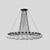 Model 2109 design by gino sarfatti the le sfere chandelier is composed of a circular array of blown opaline glass spheres....