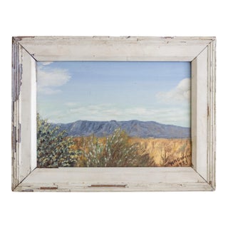 Small Desert Landscape of the American Southwest by W N Dougherty 1953 For Sale