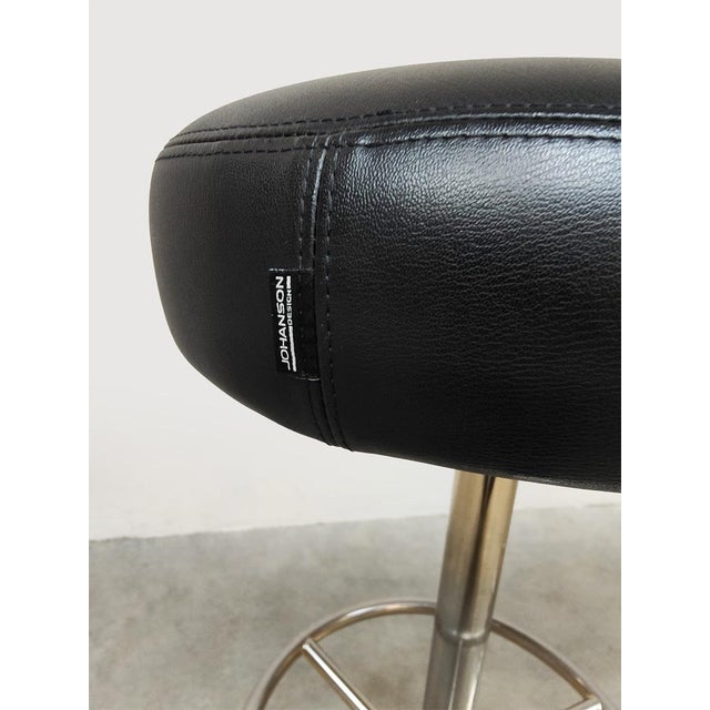 Vintage Swedish Bar Stools by Borje Johanson, 1960s, Set of 2 For Sale - Image 3 of 4