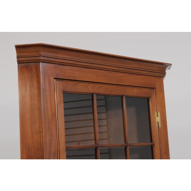 Henkel Harris Walnut Tall Corner Cabinet For Sale - Image 11 of 15