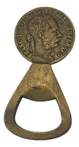 Brass Coin-Operated Bottle Opener by Carl Auböck for Werkstätte Carl Auböck, Austria, 1950s