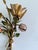 Metal Italian Hand-Painted Tole Floral Bouquet Wall Sconce, 1940s For Sale - Image 7 of 18