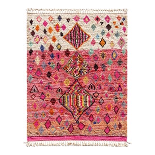 Colorful Modern Moroccan Berber Rug For Sale