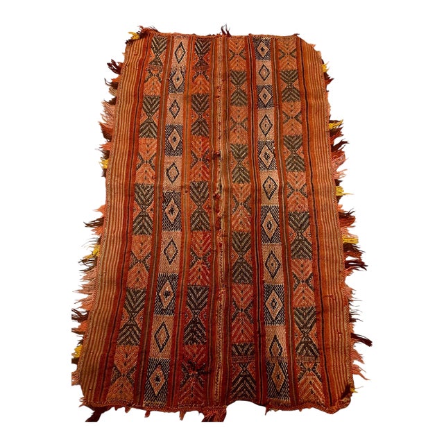Antique Andean Child’s Handwoven Wool Poncho Textile – Collectible Folk Art For Sale