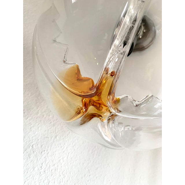 1970s Vintage Murano Glass Hanging Lamp from Mazzega, 1970s For Sale - Image 5 of 9