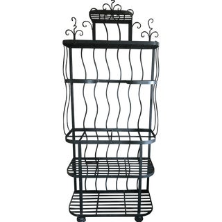 Custom Black Iron Bakers Rack For Sale
