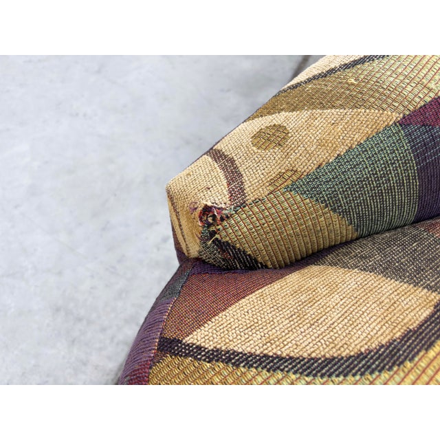 1970s Vintage Pair of Nautilus Swivel Lounge Chairs Styled After Vladimir Kagan For Sale - Image 11 of 12