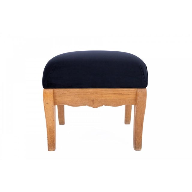 Mid-Century Modern Set of Reclining Chair with Ottoman, 1940s For Sale - Image 3 of 18