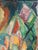 Original Danish Oil on Canvas – “Abstract Composition” by Unknown Artist – Unsigned – Vintage & Framed – 73 × 63 cm (28.7"...