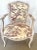 Pair of 19th Century, Louis XV style, "Cabriolet" armchairs recently painted in a Off-white ceruse finish and waxed. This...