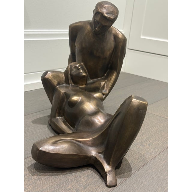 Mid-Century Modern Bronze Sculpture by Jacob Epstein (1921-2003) For Sale In Miami - Image 6 of 8