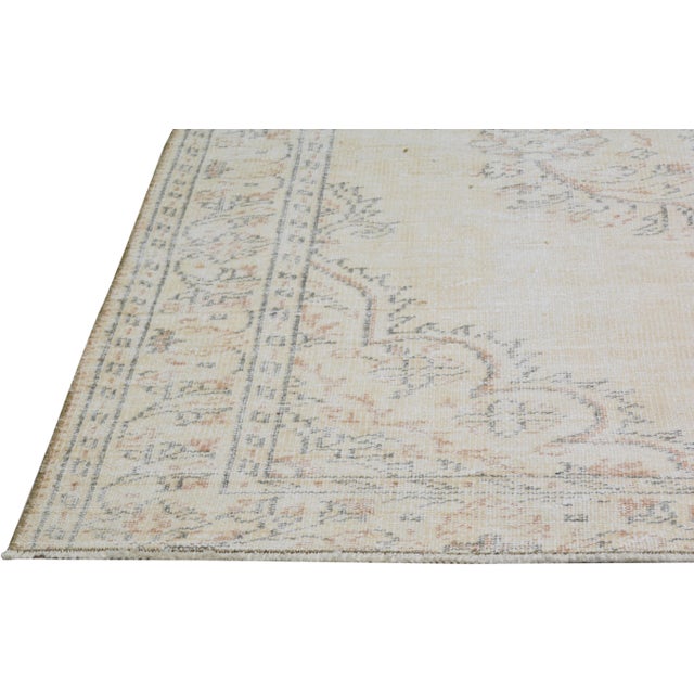 Turkish Vintage Turkish Anatolian Hand Knotted Wool Rug, 6'1"x9'7" For Sale - Image 3 of 6