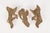 Sculpture Materials Mid-Century Set of 3 French Gold Leaf Cherub Wall Hangings For Sale - Image 7 of 15