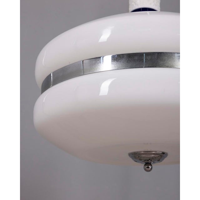 Vintage Italian White Plastic Pendant, 1970s For Sale - Image 4 of 10