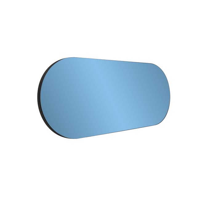 Transitional Balducci Oval Sapphire Blue Mirror Short For Sale - Image 3 of 10