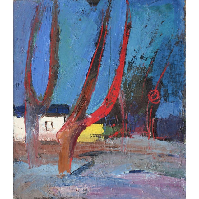 Aleksandr Rodin, Whispers in Blue, 1985, Oil on Canvas For Sale - Image 8 of 8