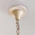 Gold Italian Cylindrical Ivory Lacquer + Starburst Glass Lantern Pendant, 1950s For Sale - Image 8 of 11