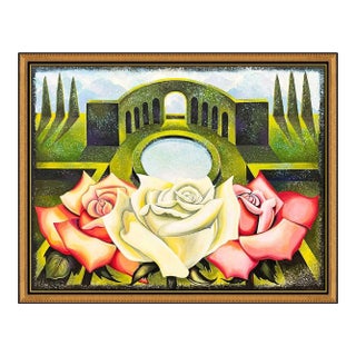 1990s Rose Garden, Lowell Nesbitt For Sale