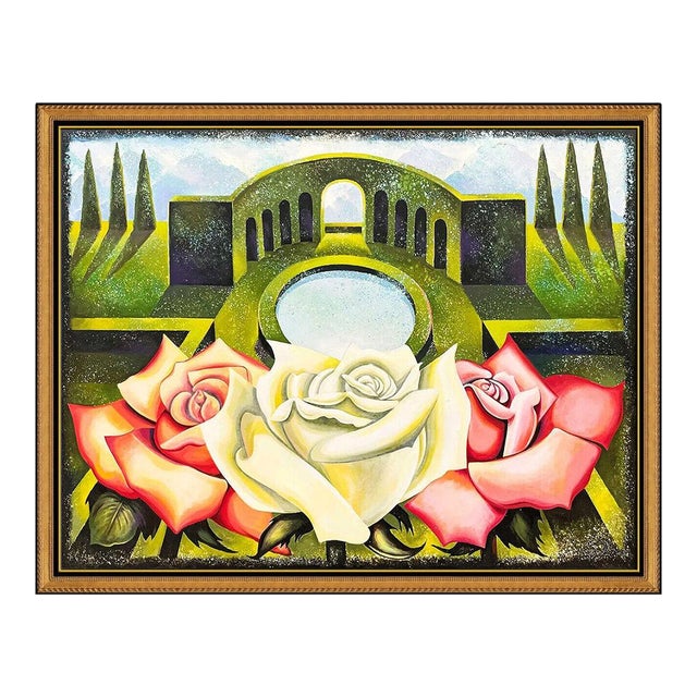1990s Rose Garden, Lowell Nesbitt For Sale