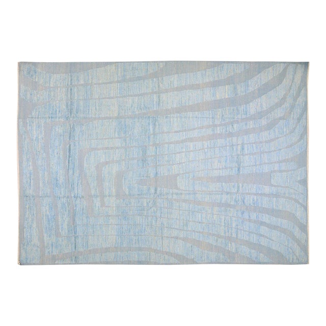 New Moroccan Professional Hand Knotted Wool Rug, 10' X 14' For Sale