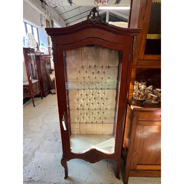 english-style display cabinet with 2 glass shelves (n2) height 175 cm width 72.5 cm depth 40 cm This piece is designed in...