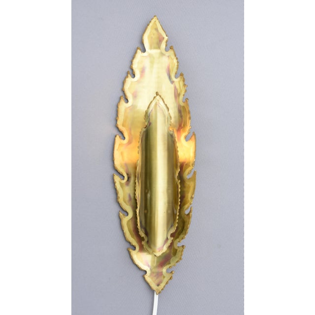 Mid-Century Modern Leaf Model 5304 Wall Lamp by Svend Aage Holm-Sørensen for Holm-Sørensen & Pedersen Belysning Aps, Denmark, 1980s For Sale - Image 3 of 8