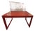 Vintage Dining Table With Extender Leaf Circa 1970s After Baughmann Style For Sale