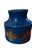 Ceramic Two Aldo Londi Vases in Rimini Blue With Mettalic Clovers For Sale - Image 7 of 11