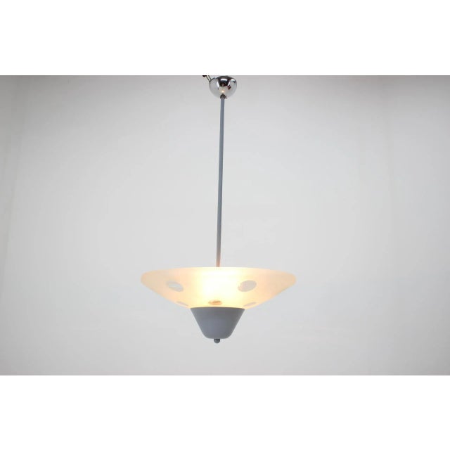 Bauhaus Chandelier by Franta Anyz for Napako, 1940s For Sale - Image 4 of 10