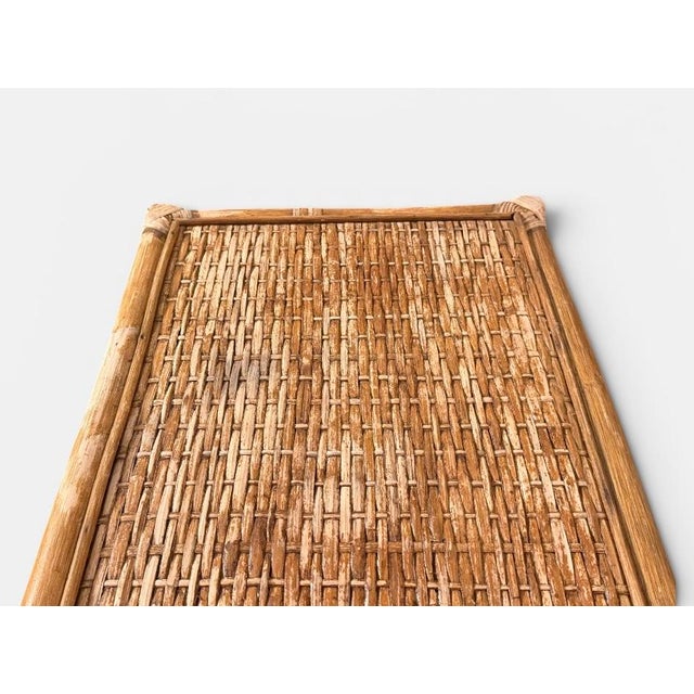 French Riviera Bamboo and Rattan Shelf, Italy, 1960s For Sale - Image 9 of 15