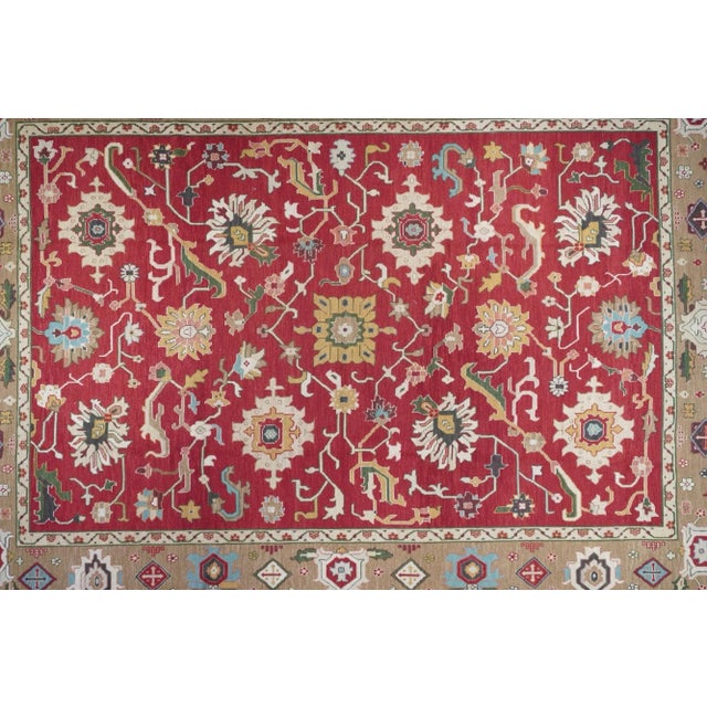 Turkish Early 21st Century Red Turkish Rug 10'0'' X 14'0'' For Sale - Image 3 of 10